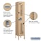 Salsbury Industries 1 Tier Vented Locker, 12"Wx66"Hx12"D, 1 Door, Tan, Unassembled 71152TN-U - alternate 3